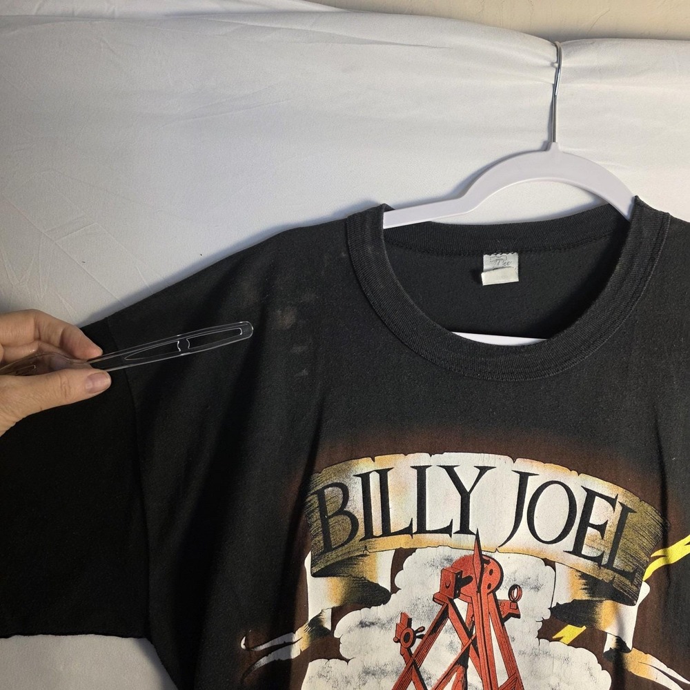 VTG SS Billy Joel Concert Tee '90 Stormfront / Only The Good Die Young Mens XL - Picture 11 of 12